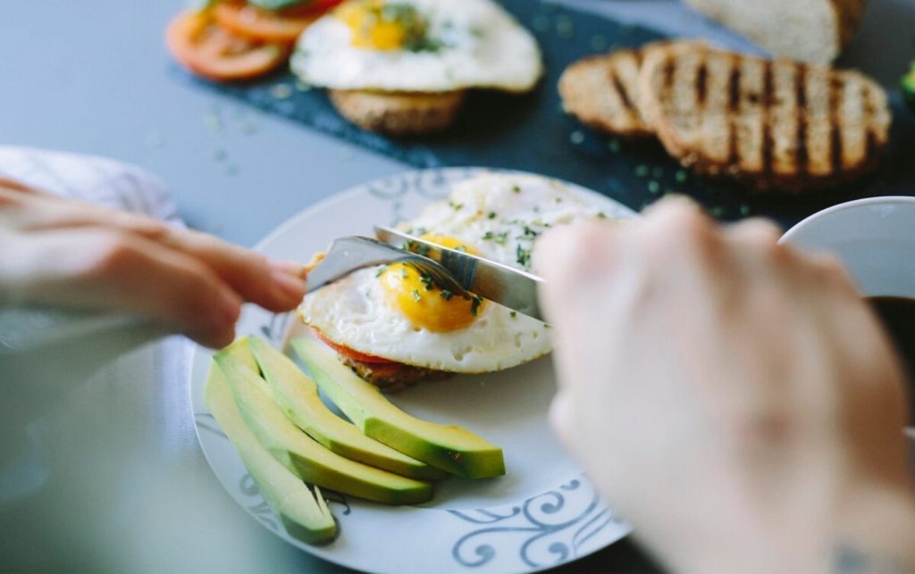 eating big breakfast image