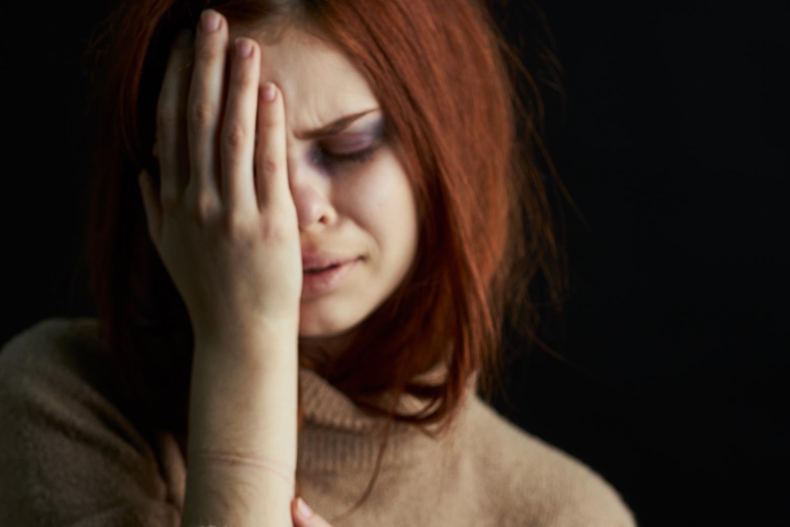 Mindset lady depression state image